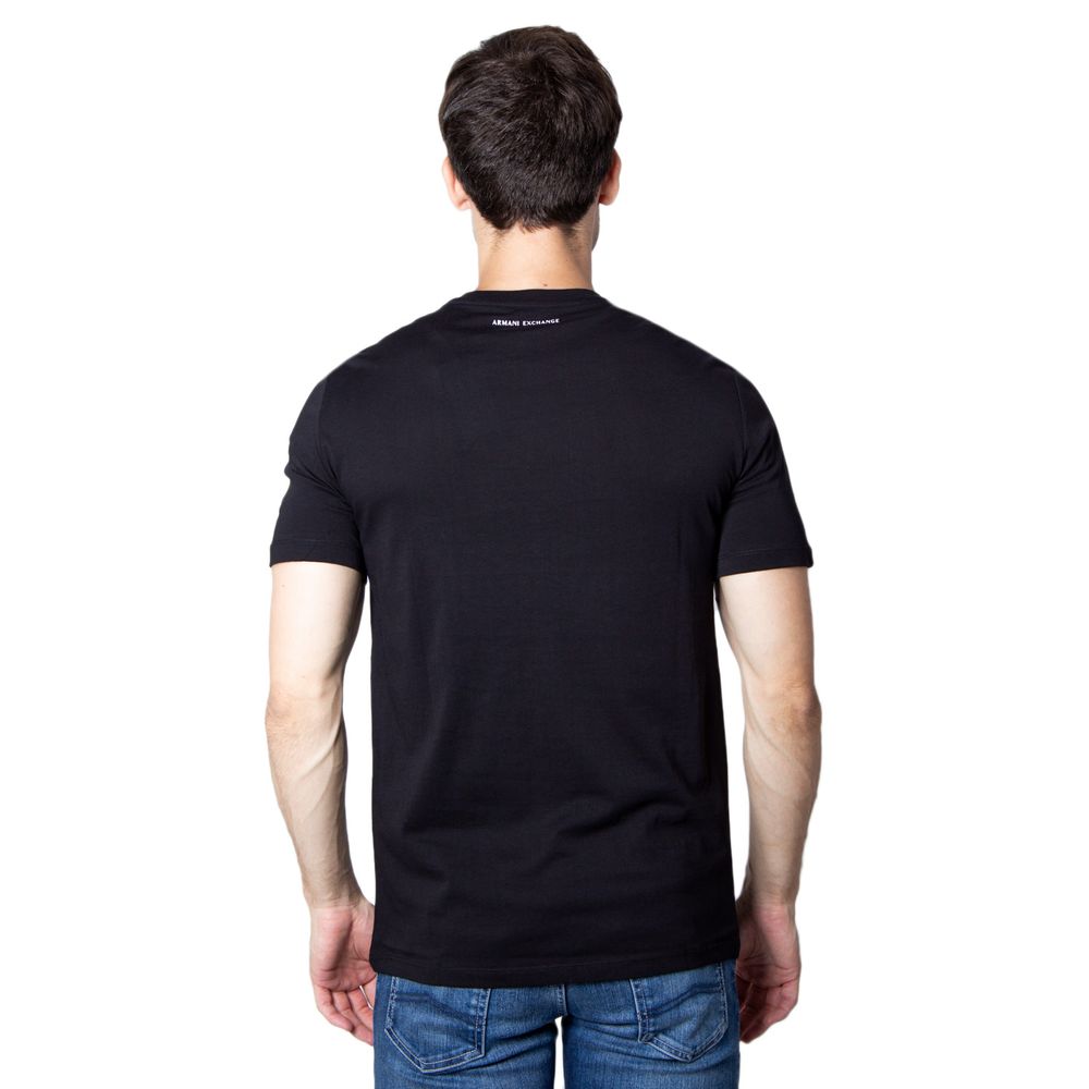 Armani Exchange Black Cotton Men's T-Shirt