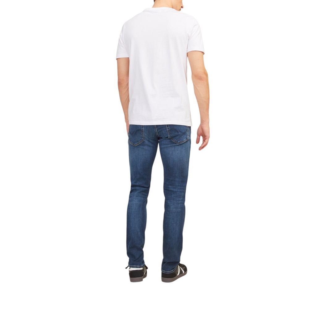 Jack Jones Blue Cotton Skinny Men's Jeans