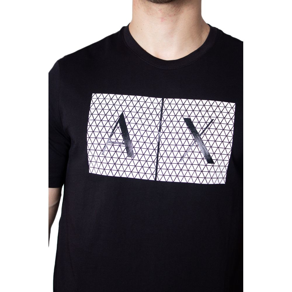 Armani Exchange Black Cotton Men's T-Shirt