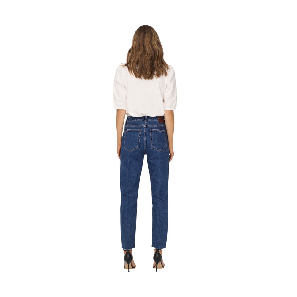 Only Blue Cotton Mom Women's Jeans