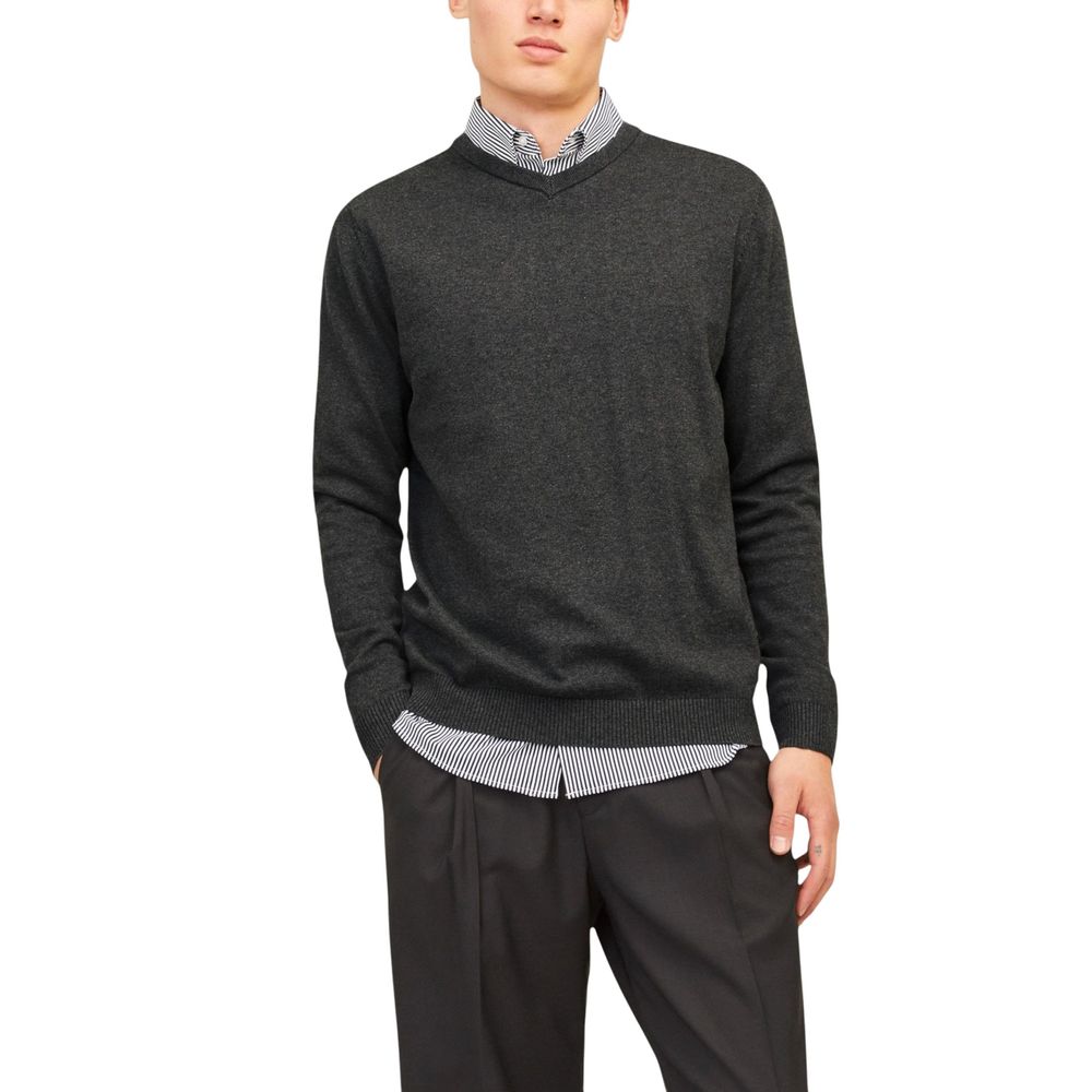Jack Jones Gray Cotton Men's Sweatshirt