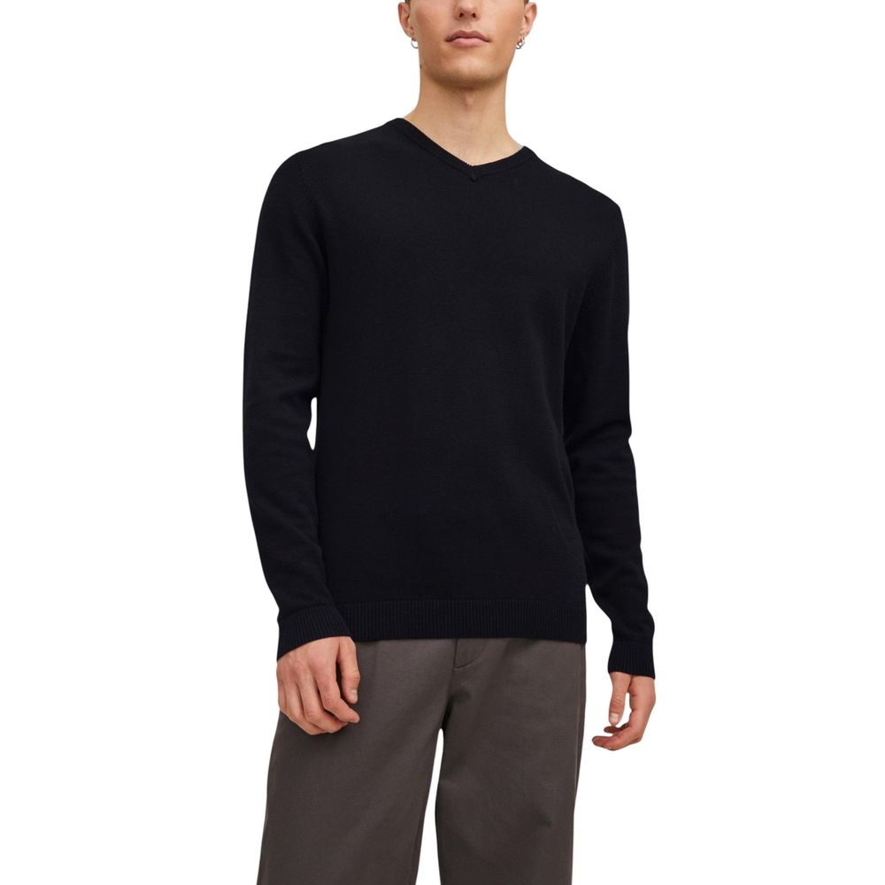 Jack Jones Black Cotton Men's Sweatshirt