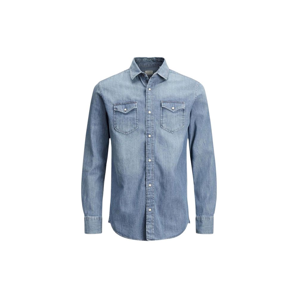 Jack Jones Blue Denim Men's Shirt