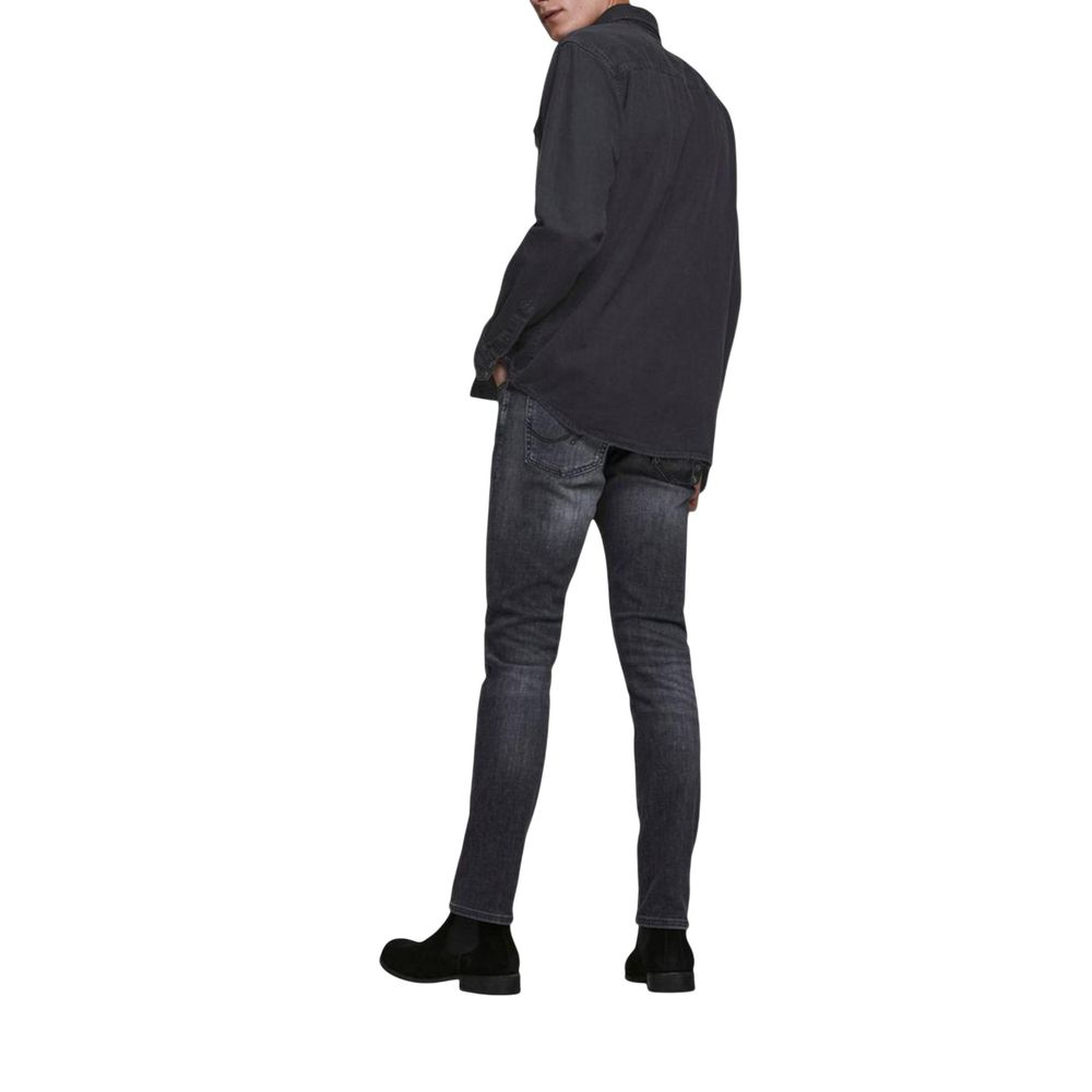 Jack Jones Black Denim Men's Shirt