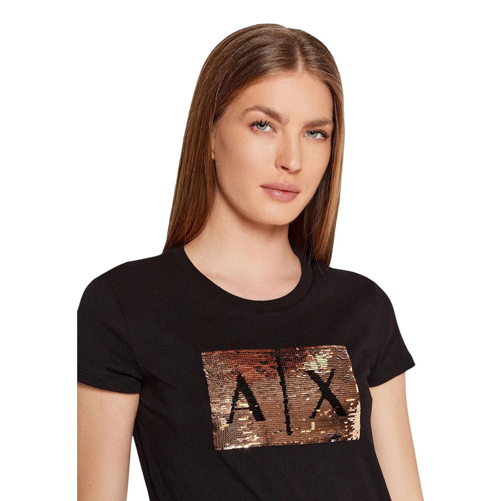 Armani Exchange Black Cotton Women's T-Shirt
