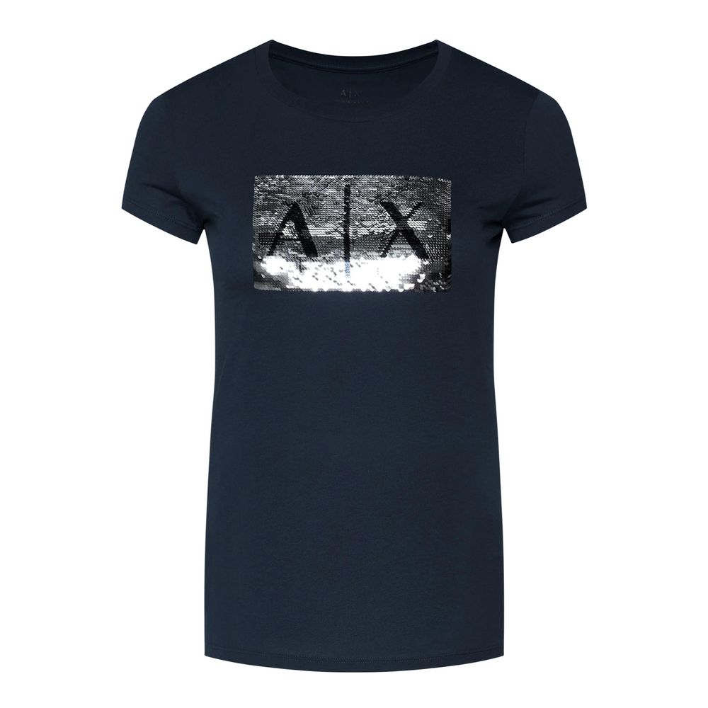 Armani Exchange Blue Cotton Women's T-Shirt
