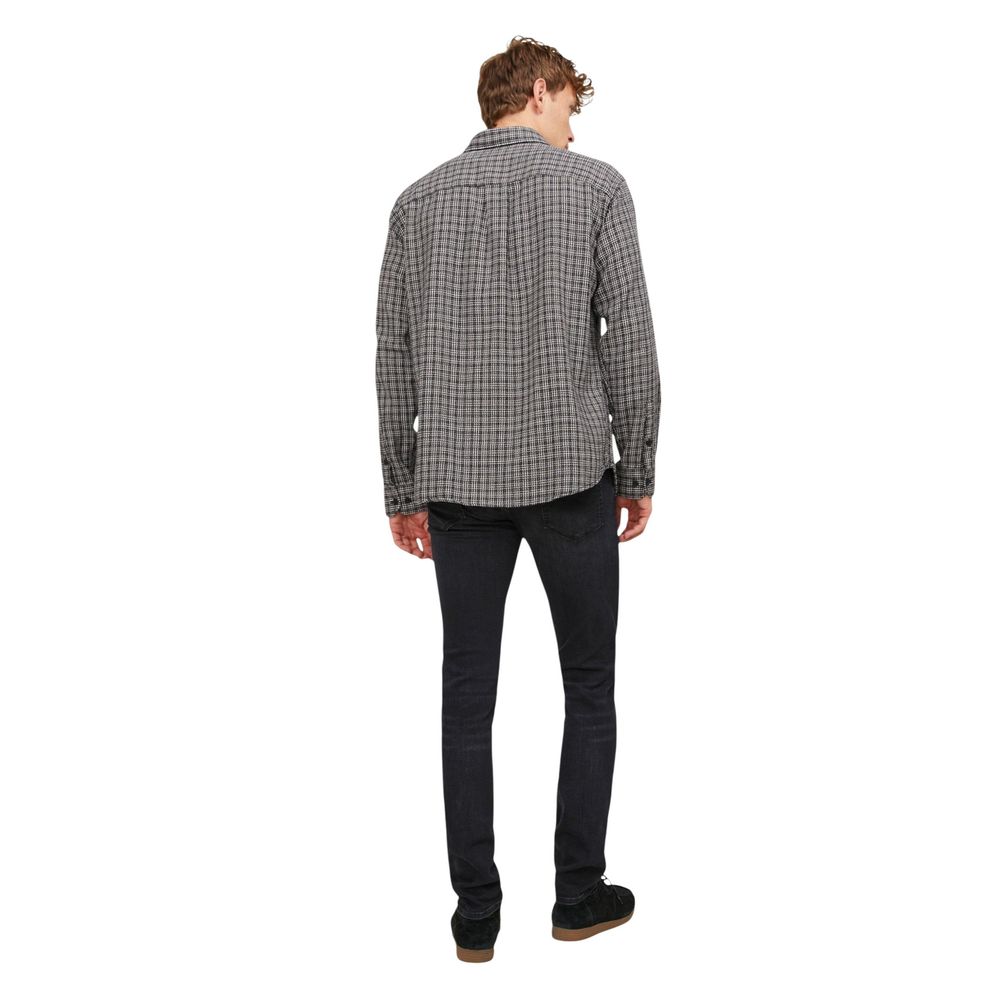 Jack Jones Black Cotton Skinny Men's Jeans