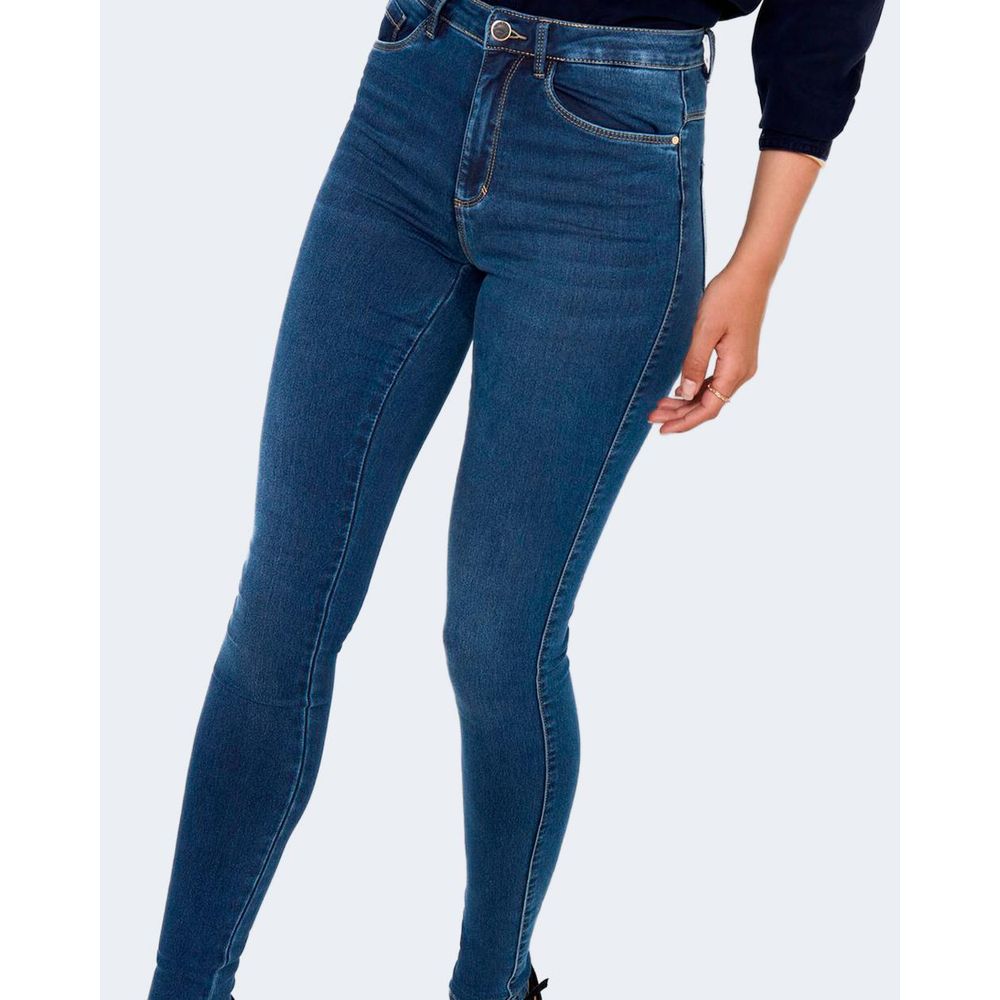 Only Blue Cotton Skinny Women's Jeans