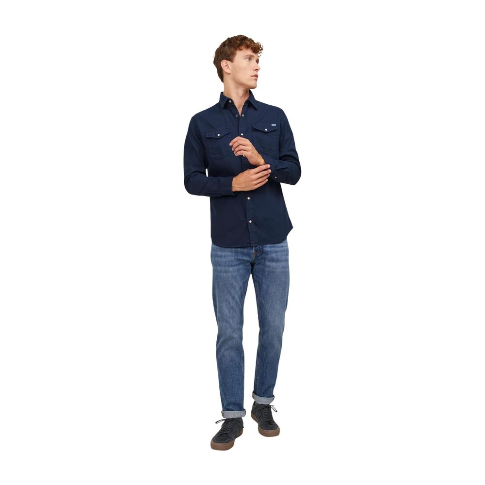 Jack Jones Blue Denim Men's Shirt
