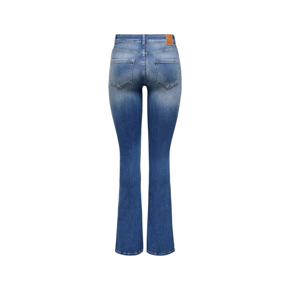 Only Blue Cotton Bootcut Women's Jeans