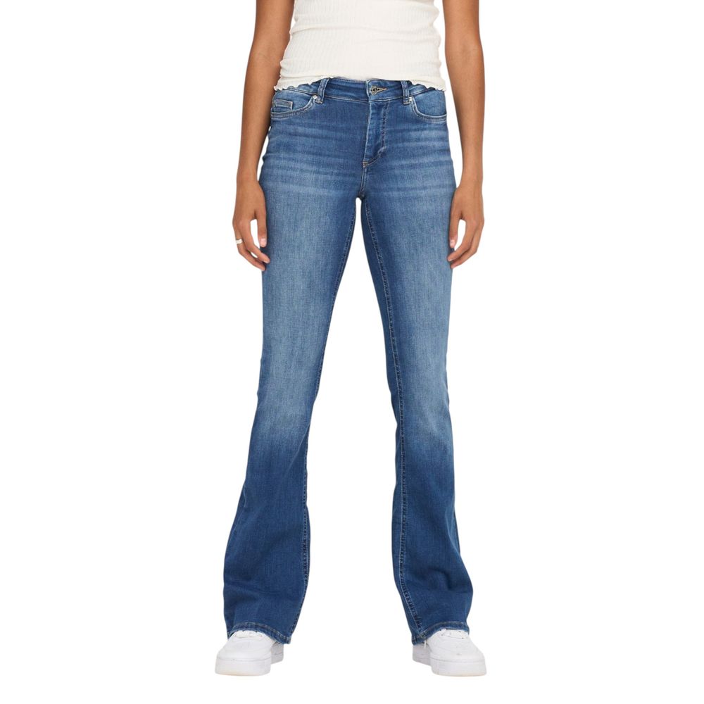 Only Blue Cotton Bootcut Women's Jeans