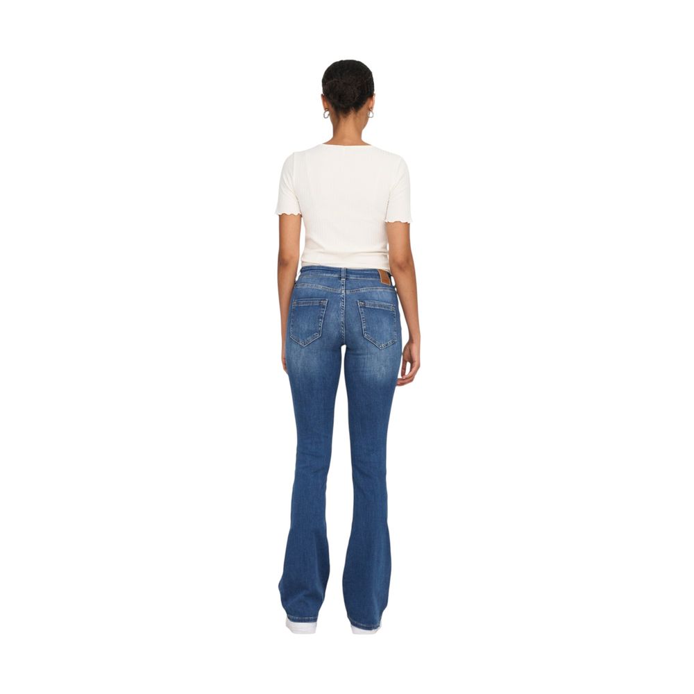 Only Blue Cotton Bootcut Women's Jeans