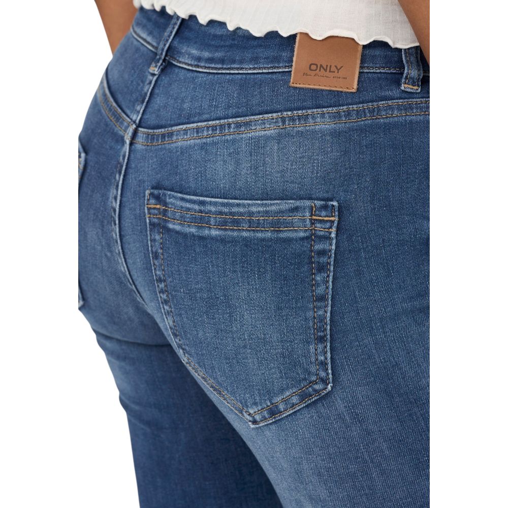 Only Blue Cotton Bootcut Women's Jeans