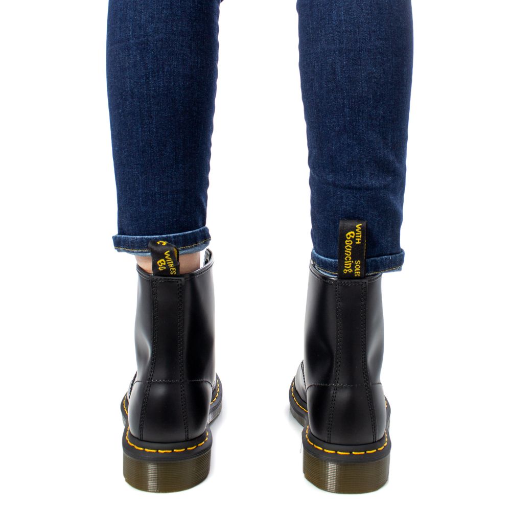 Dr. Martens Black Leather Lace-Up Women's Boots