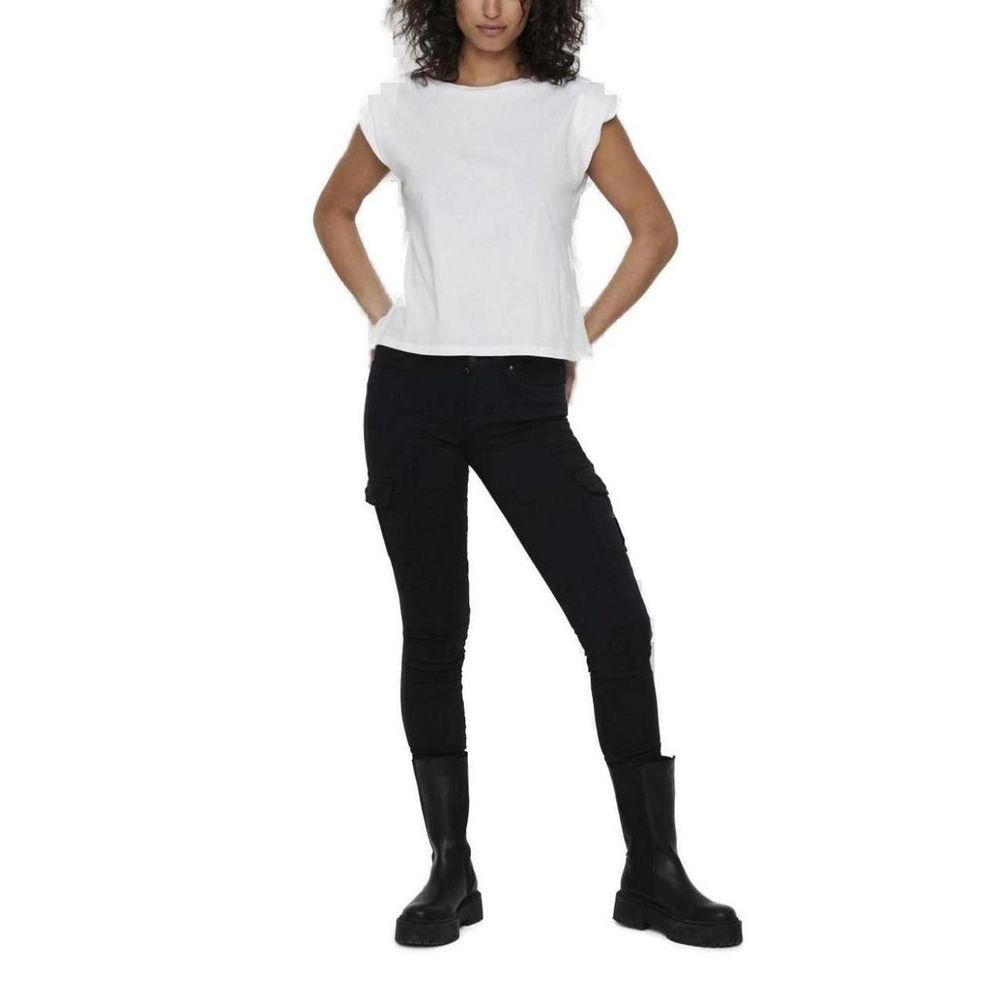 Only Black Cotton Cargo Women's Pants