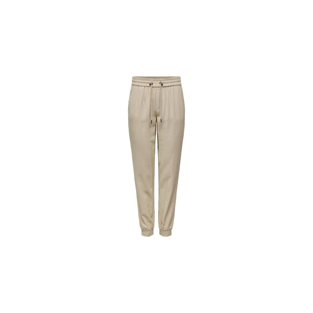 Only Beige Viscose Casual Women's Pants