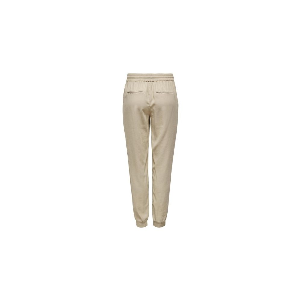 Only Beige Viscose Casual Women's Pants