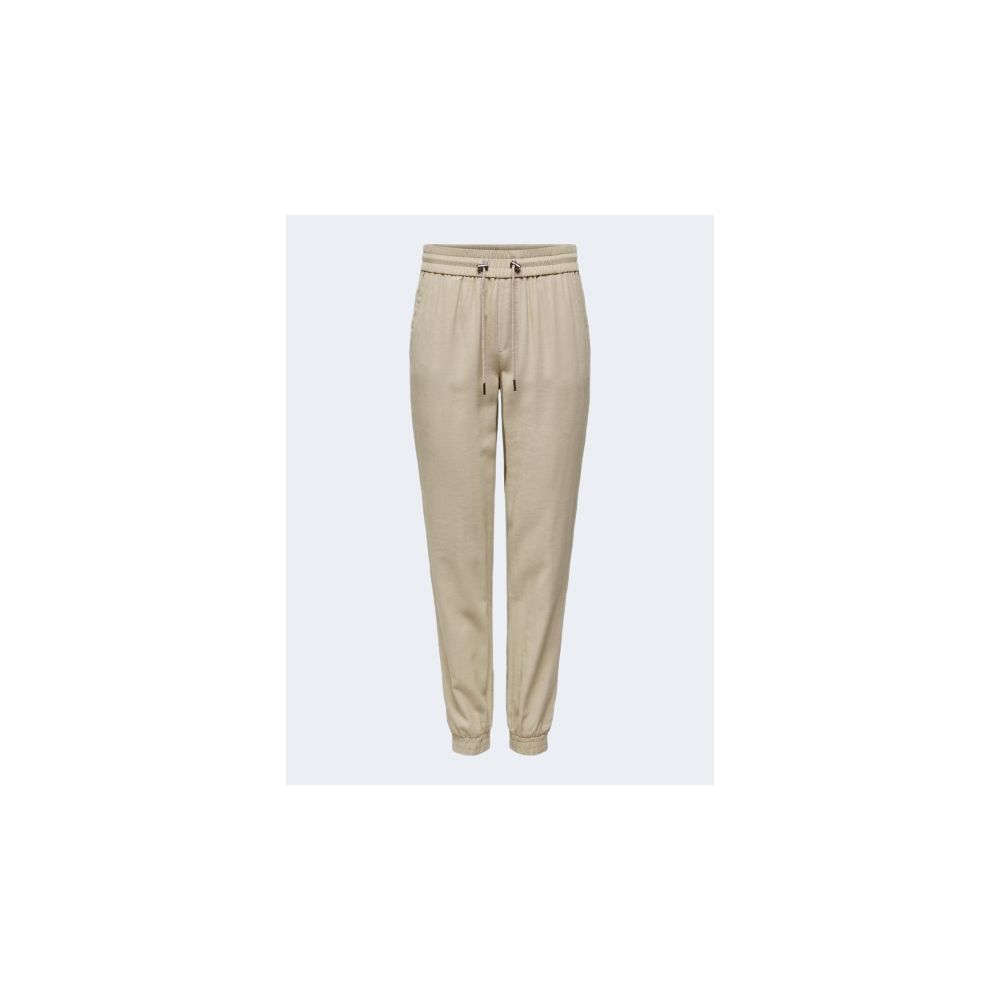 Only Beige Viscose Casual Women's Pants