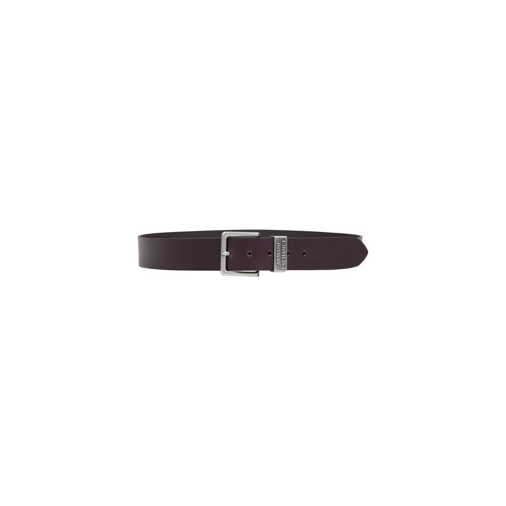 Armani Exchange Brown Leather Regular Men's Belt
