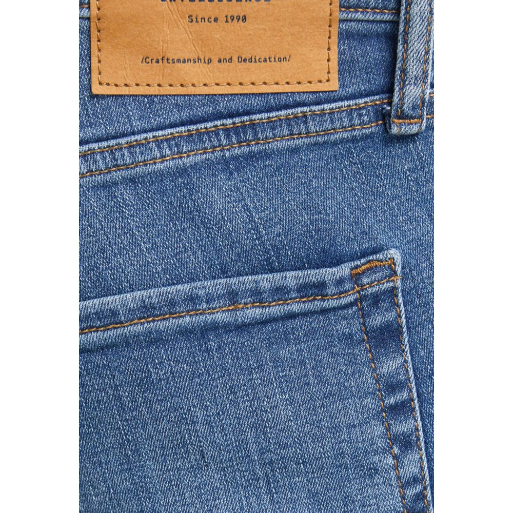 Jack Jones Blue Cotton Skinny Men's Jeans