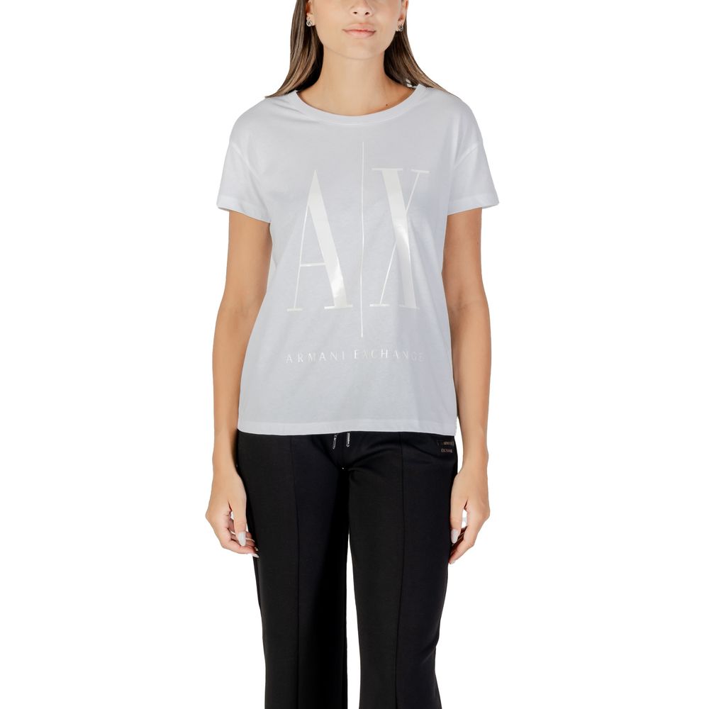 Armani Exchange White Cotton Women's T-Shirt