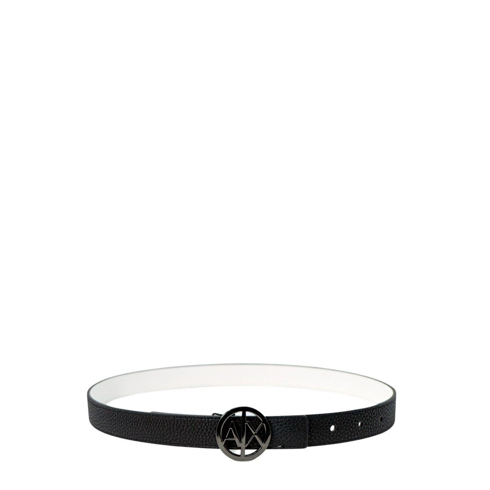 Armani Exchange Black Polyester Thin Women's Belt