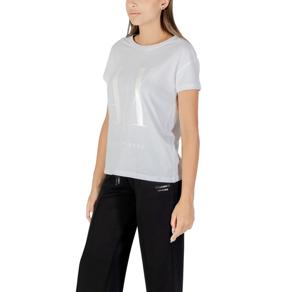 Armani Exchange White Cotton Women's T-Shirt
