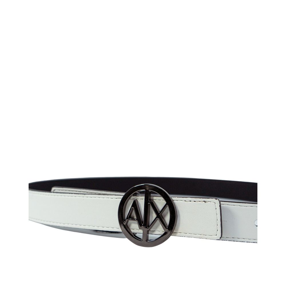 Armani Exchange Black Polyester Thin Women's Belt