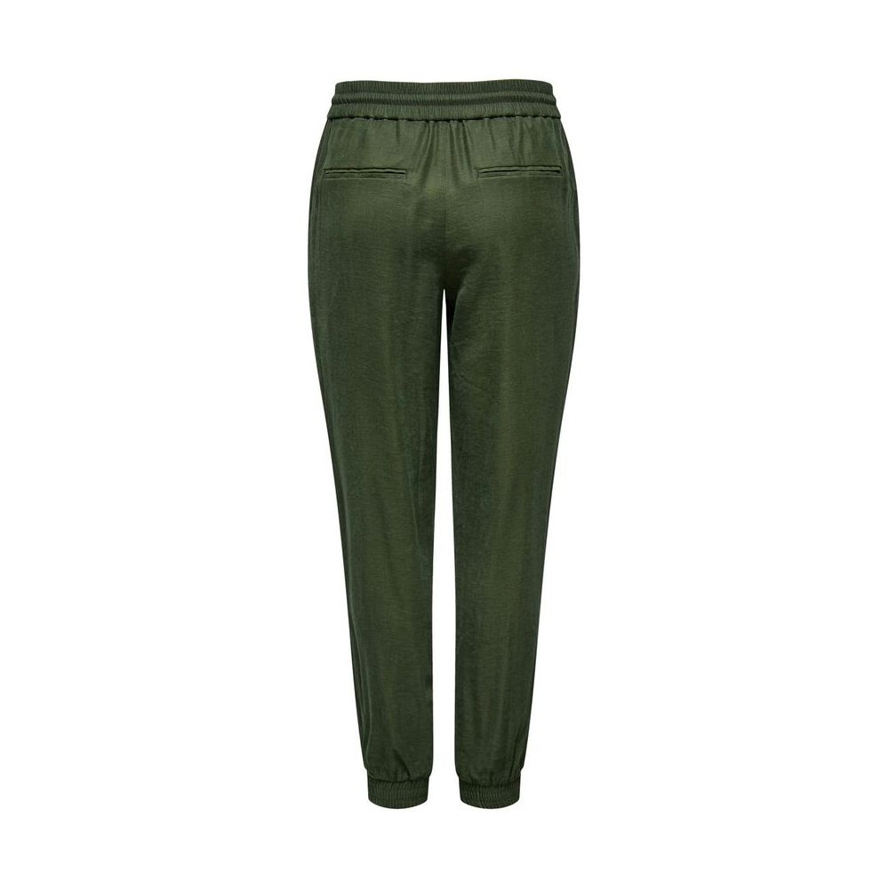 Only Green Viscose Casual Women's Pants