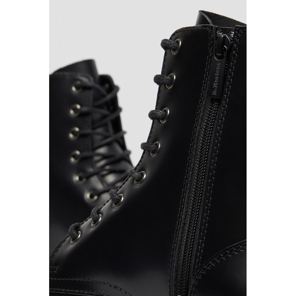 Dr. Martens Black Leather Ankle Women's Boots