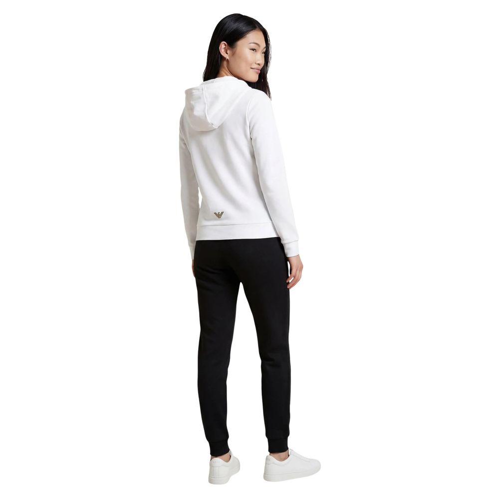 EA7 Emporio Armani Black And White Polyester Women's Tracksuit