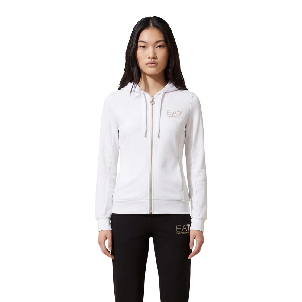 EA7 Emporio Armani Black And White Polyester Women's Tracksuit