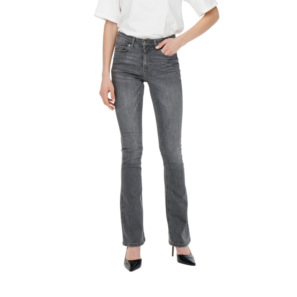Only Gray Cotton Skinny Women's Jeans