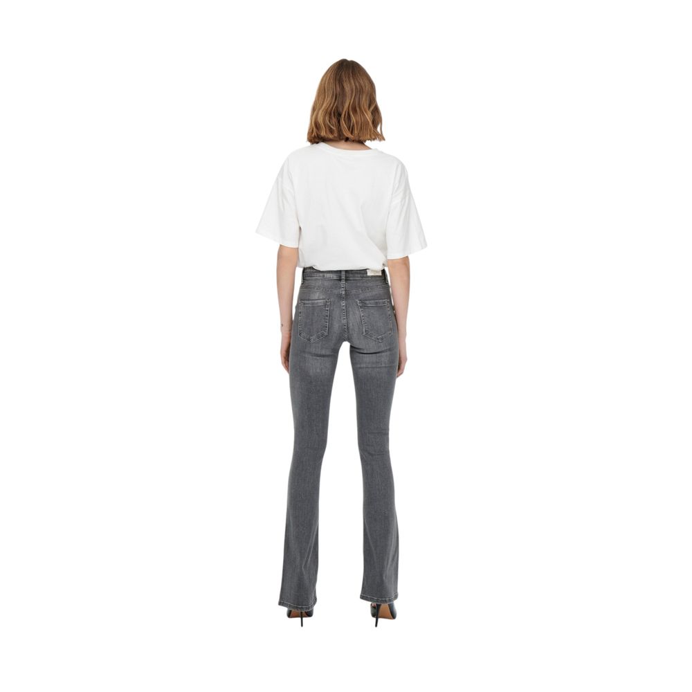Only Gray Cotton Skinny Women's Jeans