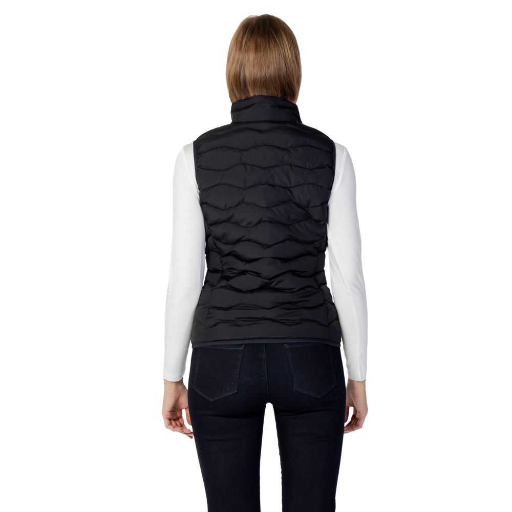 EA7 Emporio Armani Black Polyester Sleeveless Women's Jacket