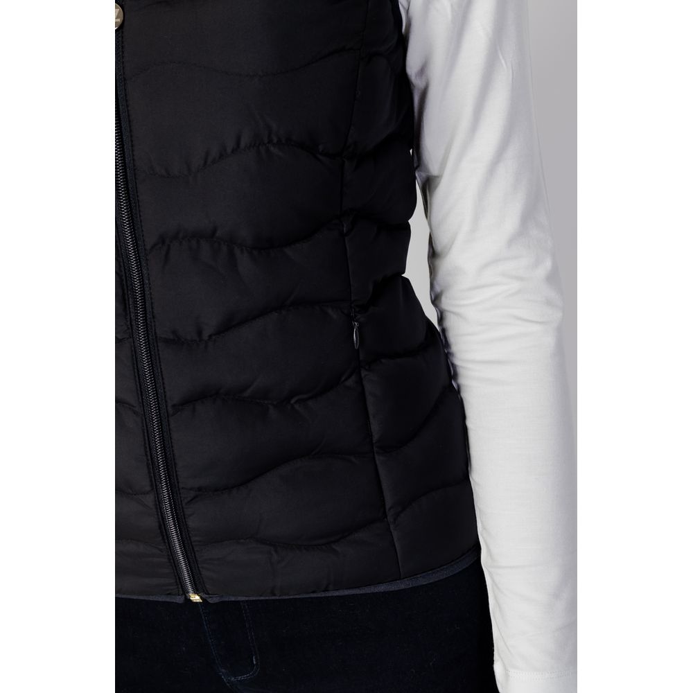 EA7 Emporio Armani Black Polyester Sleeveless Women's Jacket
