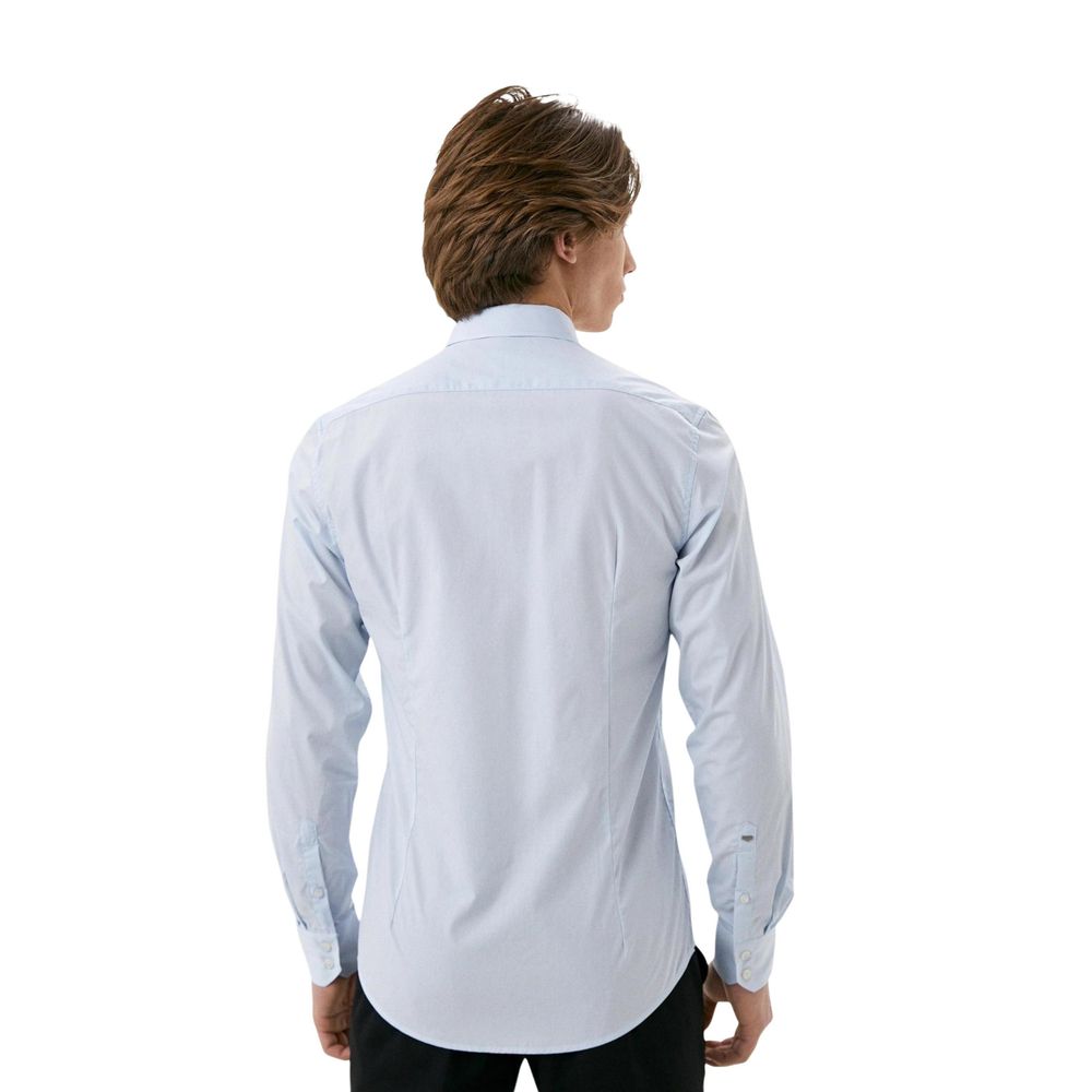 Antony Morato Blue Cotton Dress Men's Shirt