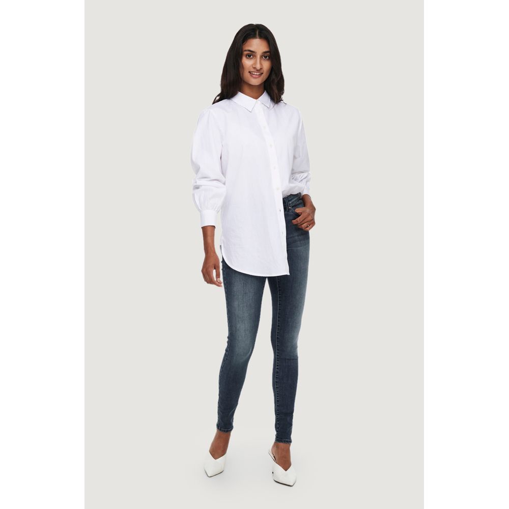 Only Blue Cotton Skinny Women's Jeans