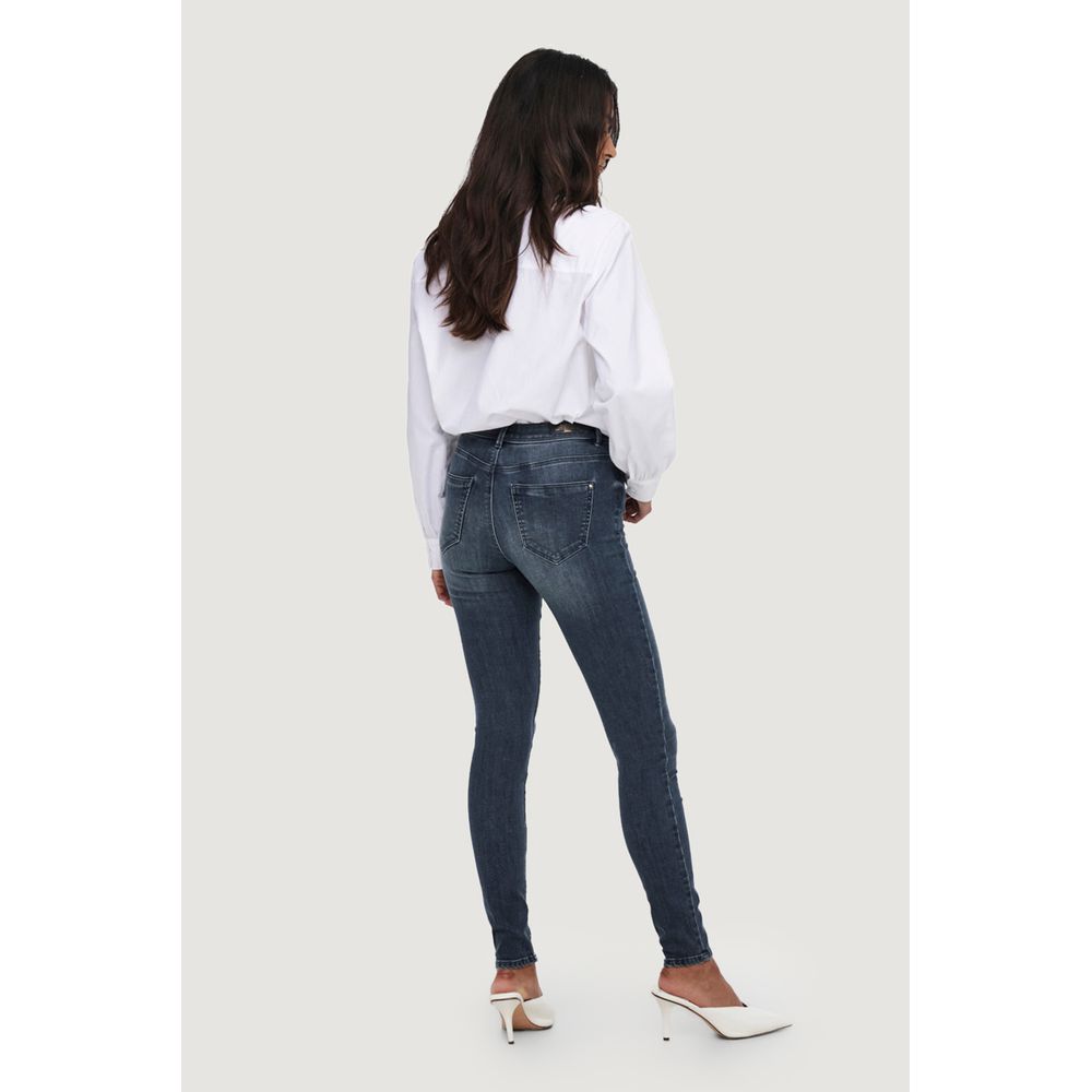 Only Blue Cotton Skinny Women's Jeans