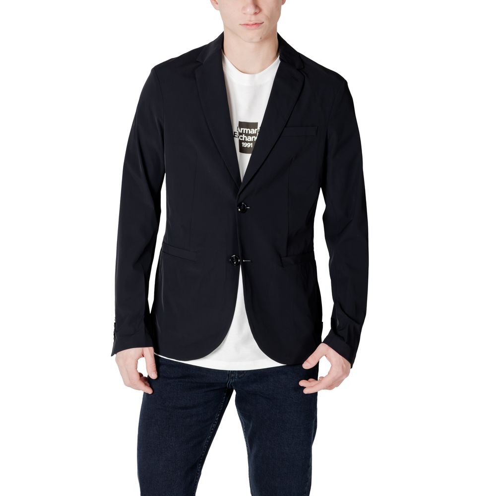Armani Exchange Black Cotton Men's Blazer