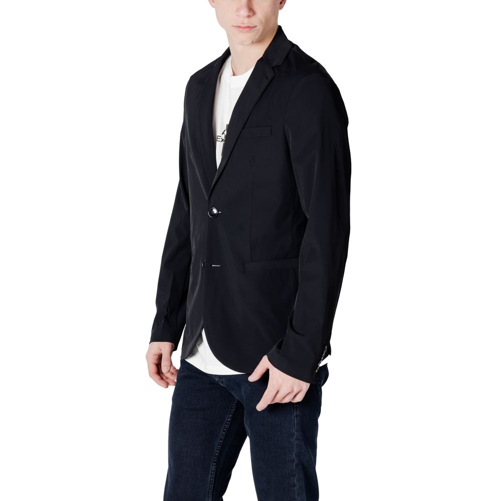 Armani Exchange Black Cotton Men's Blazer