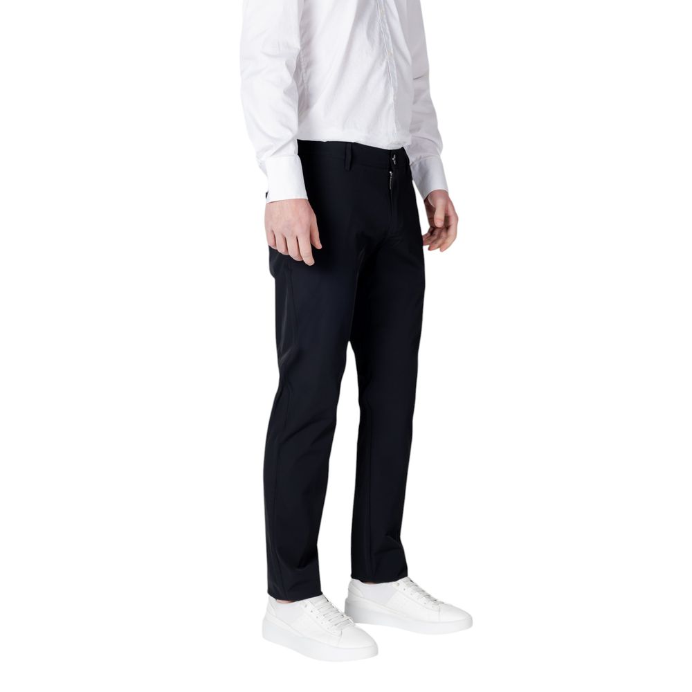 Armani Exchange Black Cotton Casual Men's Pants