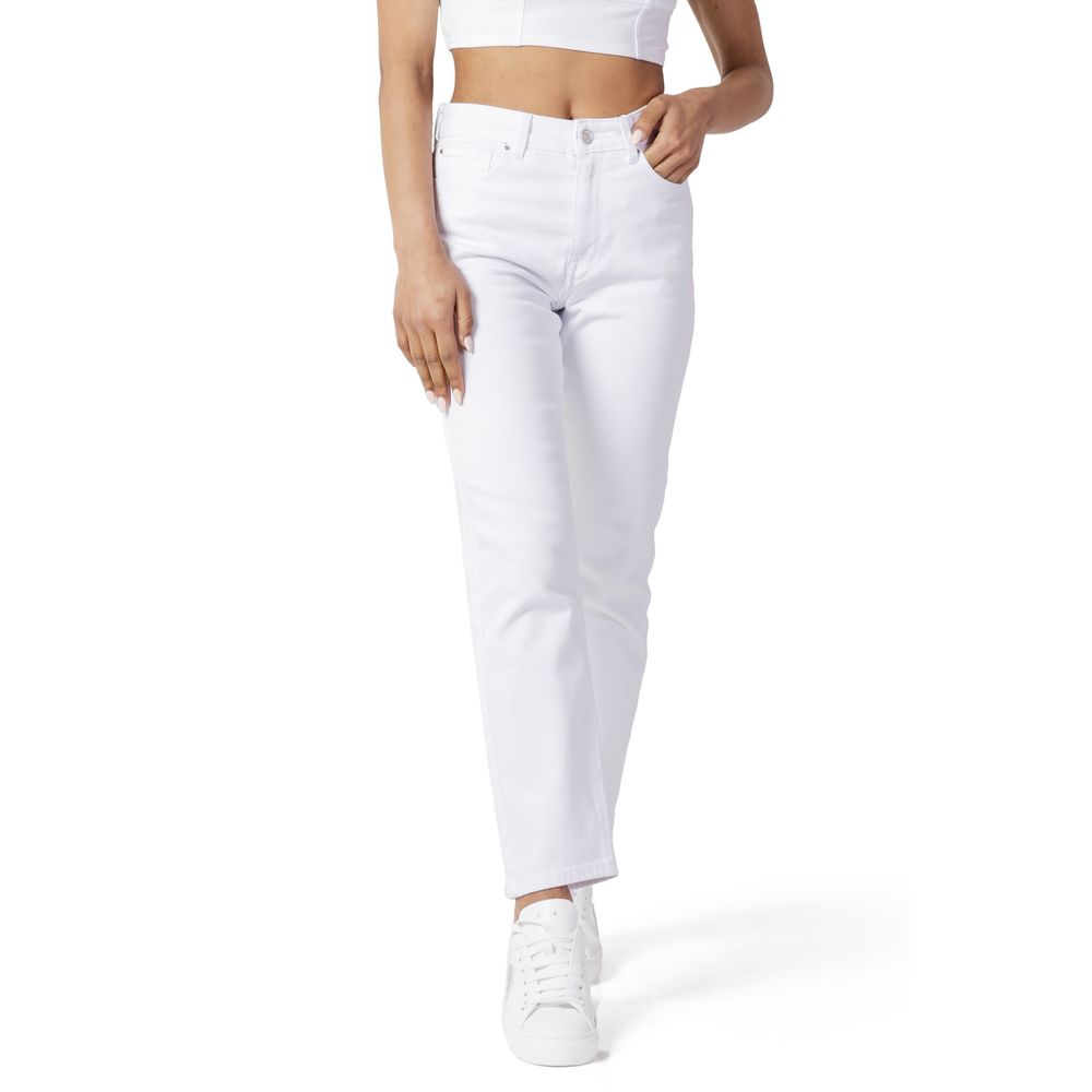 Only White Cotton Mom Women's Jeans