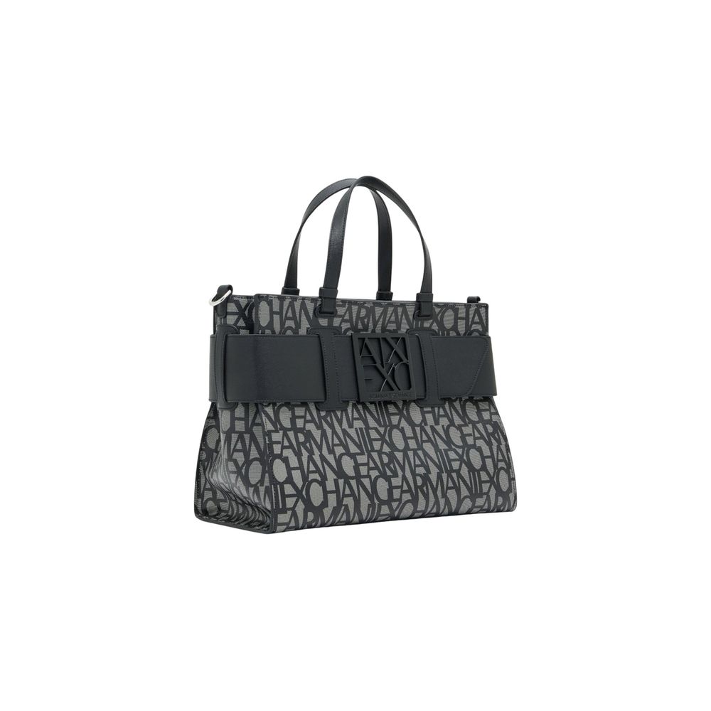 Armani Exchange Black Cotton Women's Handbag