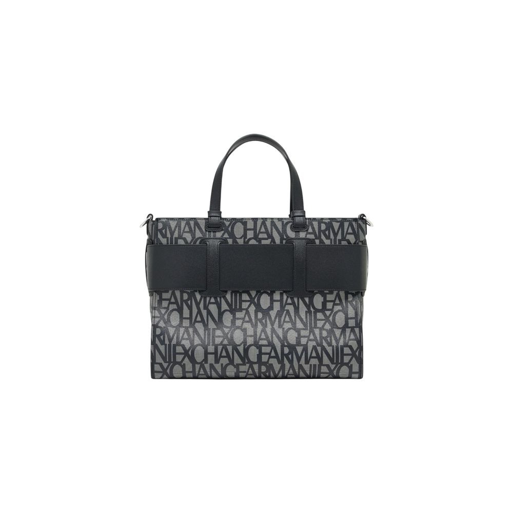 Armani Exchange Black Cotton Women's Handbag
