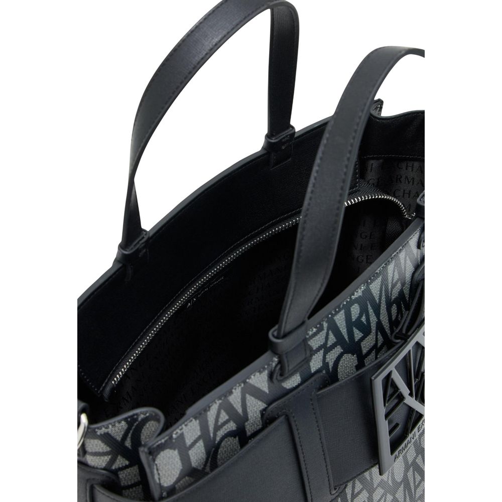Armani Exchange Black Cotton Women's Handbag
