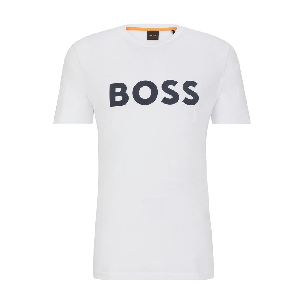 Hugo Boss White Cotton Men's T-Shirt