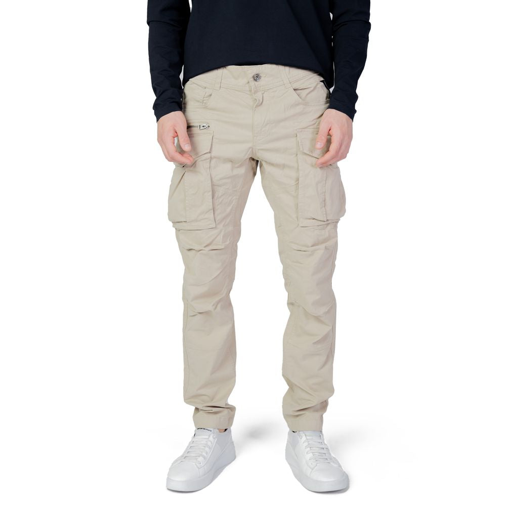Replay Beige Cotton Cargo Men's Pants