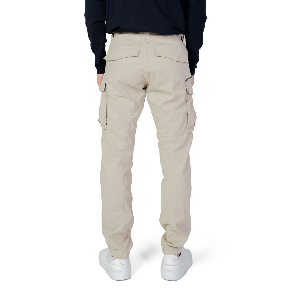 Replay Beige Cotton Cargo Men's Pants