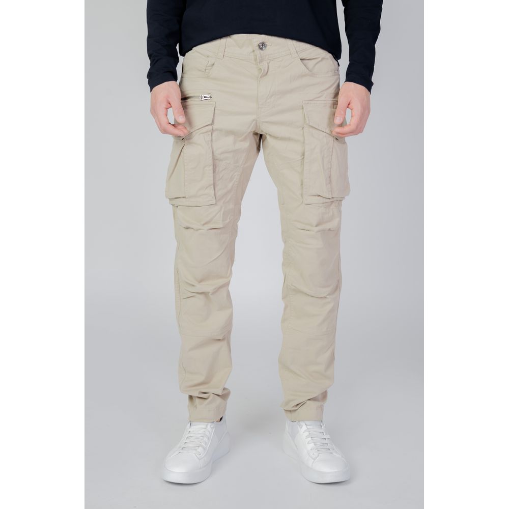 Replay Beige Cotton Cargo Men's Pants
